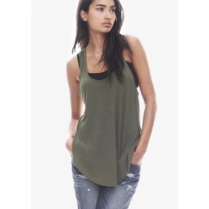 Express One Eleven Tulip Hem Tank Top